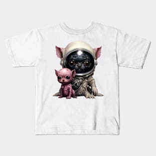 astro alien pet Kids T-Shirt